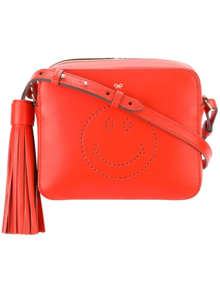Anya Hindmarch 'smiley' Crossbody Bag, Women's, Red