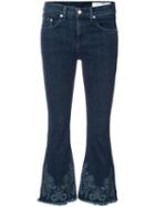 Rag & Bone /jean - Cropped Flared Jeans - Women - Cotton/polyurethane - 28, Blue, Cotton/polyurethane
