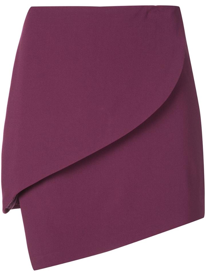 Alice+olivia Dasia Asymmetric Mini Skirt - Purple