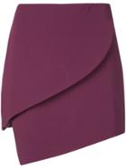 Alice+olivia Dasia Asymmetric Mini Skirt - Purple