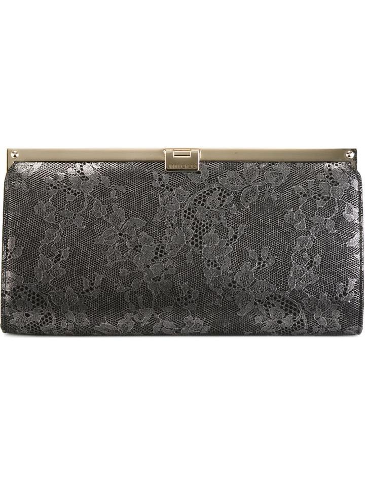 Jimmy Choo 'camille' Clutch, Women's, Grey