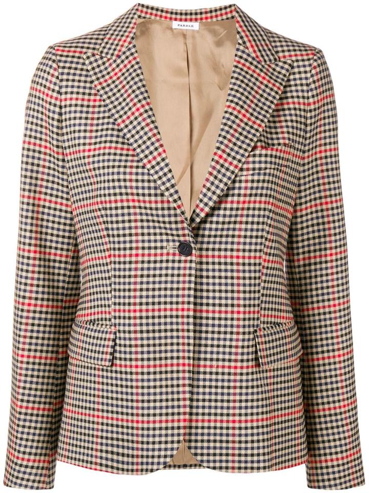 P.a.r.o.s.h. Tweed Suit Jacket - Nude & Neutrals