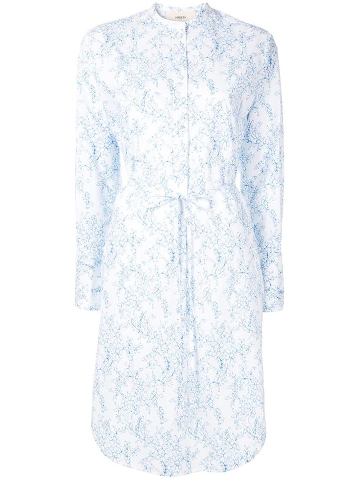 Ports 1961 Floral Shirt Dress - White