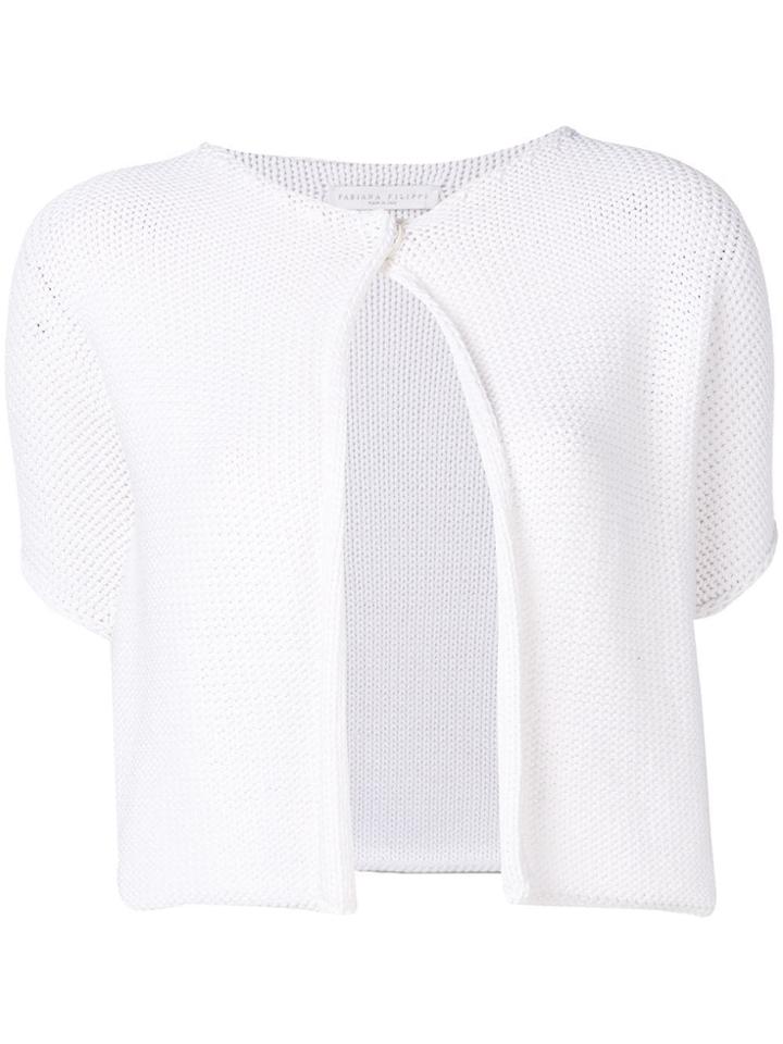 Fabiana Filippi Cropped Cardigan - White