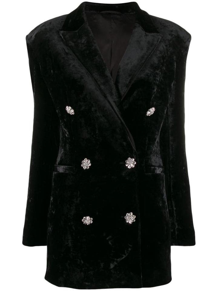 Attico Double Breasted Tuxedo Dress - Black