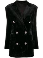 Attico Double Breasted Tuxedo Dress - Black