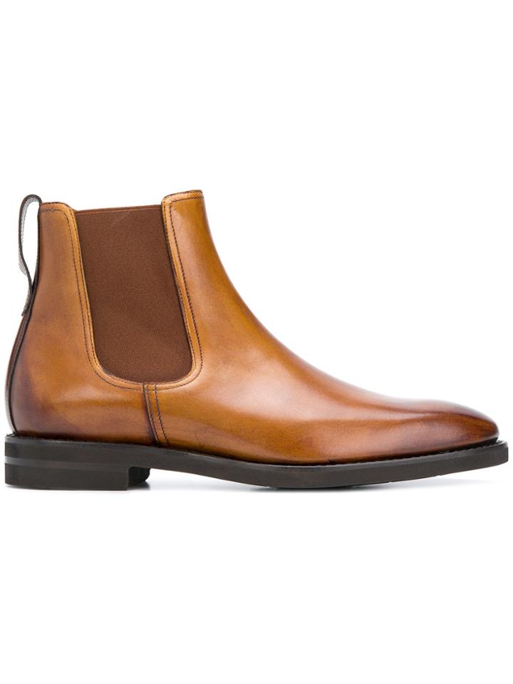 Berwick Shoes Classic Chelsea Boots - Brown
