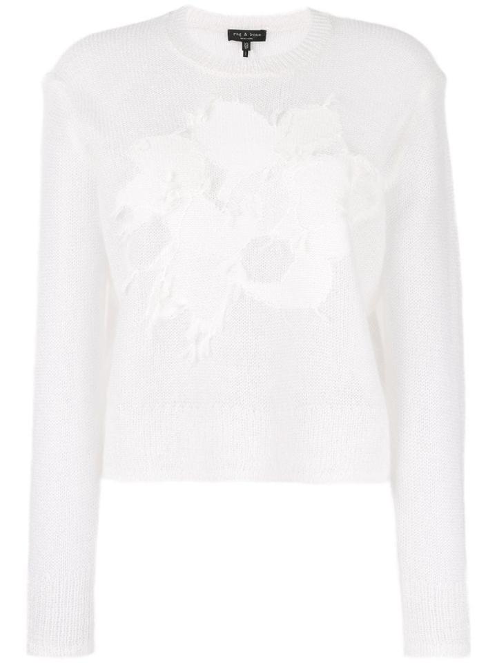 Rag & Bone Patterned Jumper - White