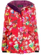 Etro Floral Print Puffer Jacket - Red