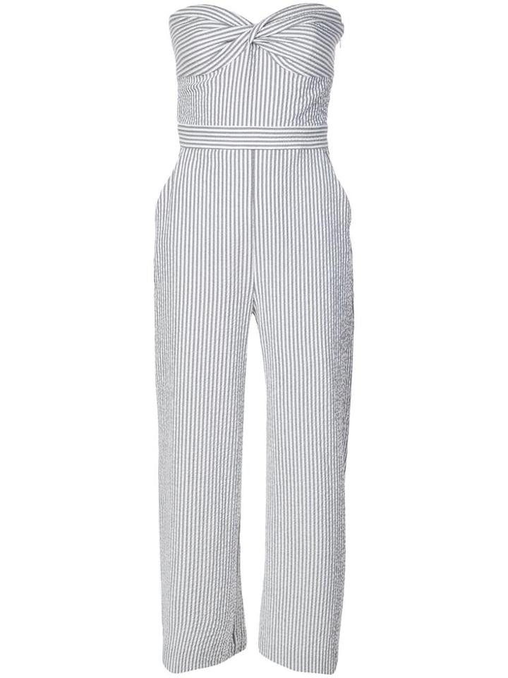 Veronica Beard Striped Jumpsuit - Grey