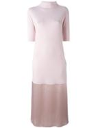 Twin-set Two-tone Dress, Women's, Size: Small, Pink/purple, Silk/cashmere/wool
