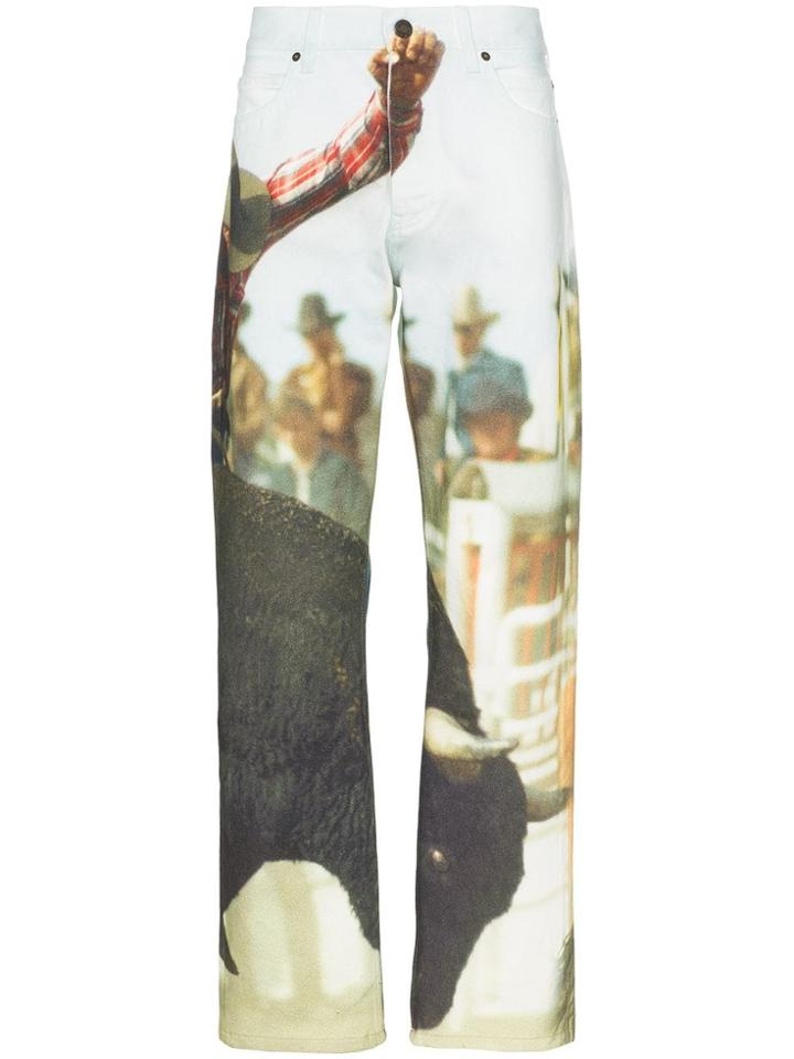 Calvin Klein Jeans Est. 1978 Bull Landscape Straight Leg Jeans - 911