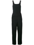 8pm - Plain Dungarees - Women - Viscose - S, Black, Viscose