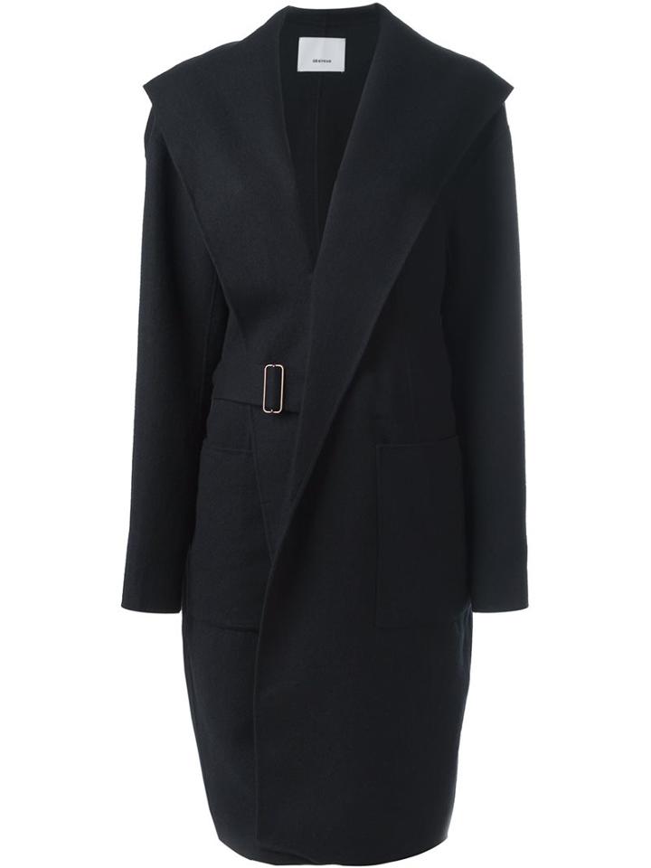 08sircus Belted Oversized Coat, Women's, Size: 1, Blue, Wool