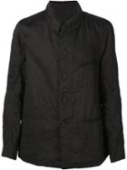 Ziggy Chen 'workers' Jacket, Men's, Size: 46, Black, Linen/flax/nylon