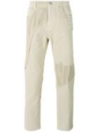 Helmut Lang - Mesh Panel Trousers - Men - Cotton/spandex/elastane - 32, Nude/neutrals, Cotton/spandex/elastane
