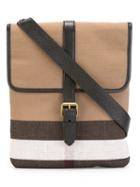 Burberry Buckle Strap Messenger Bag, Nude/neutrals, Cotton/jute/leather