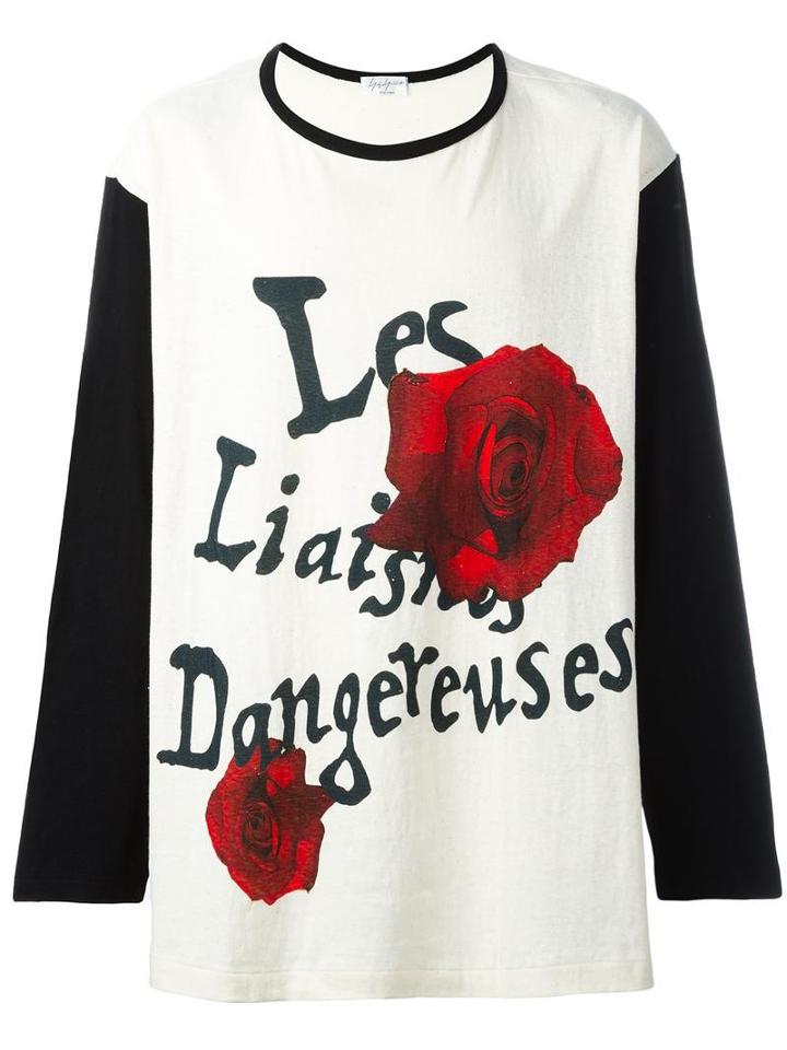 Yohji Yamamoto 'les Liasons Dangereuses' T-shirt, Men's, Size: 30, Black, Cotton