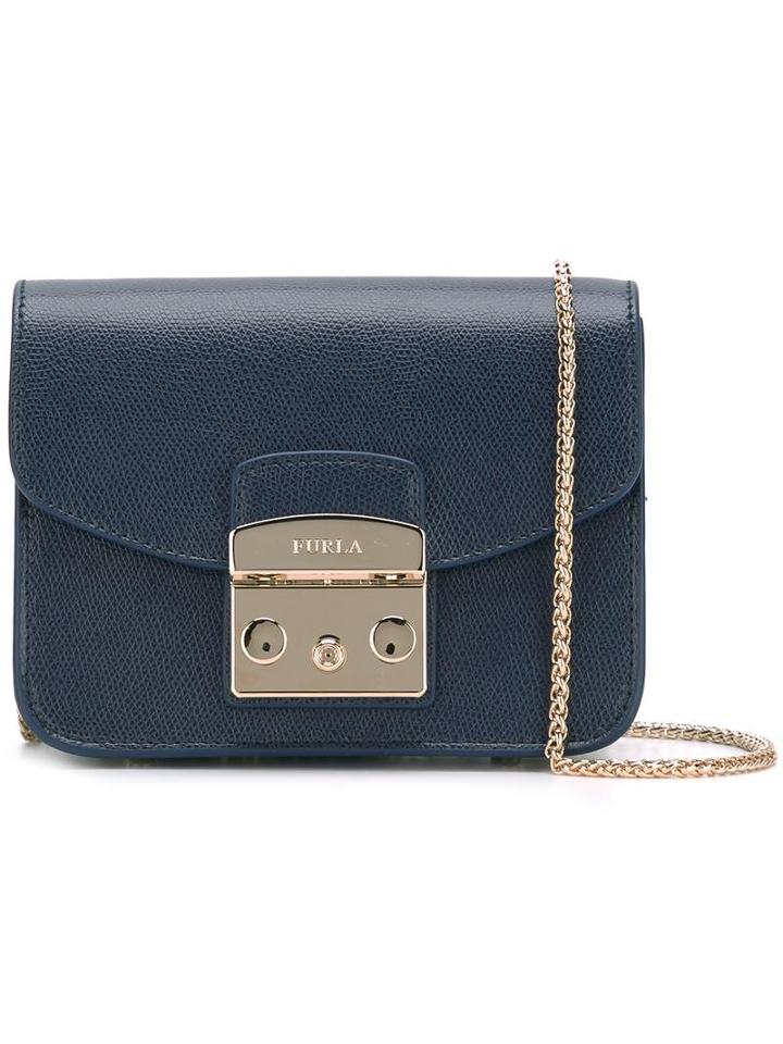 Furla 'metropolis' Crossbody Bag, Blue, Leather