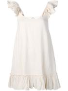 Sundress Daisy Embroidered Mini Dress - Neutrals