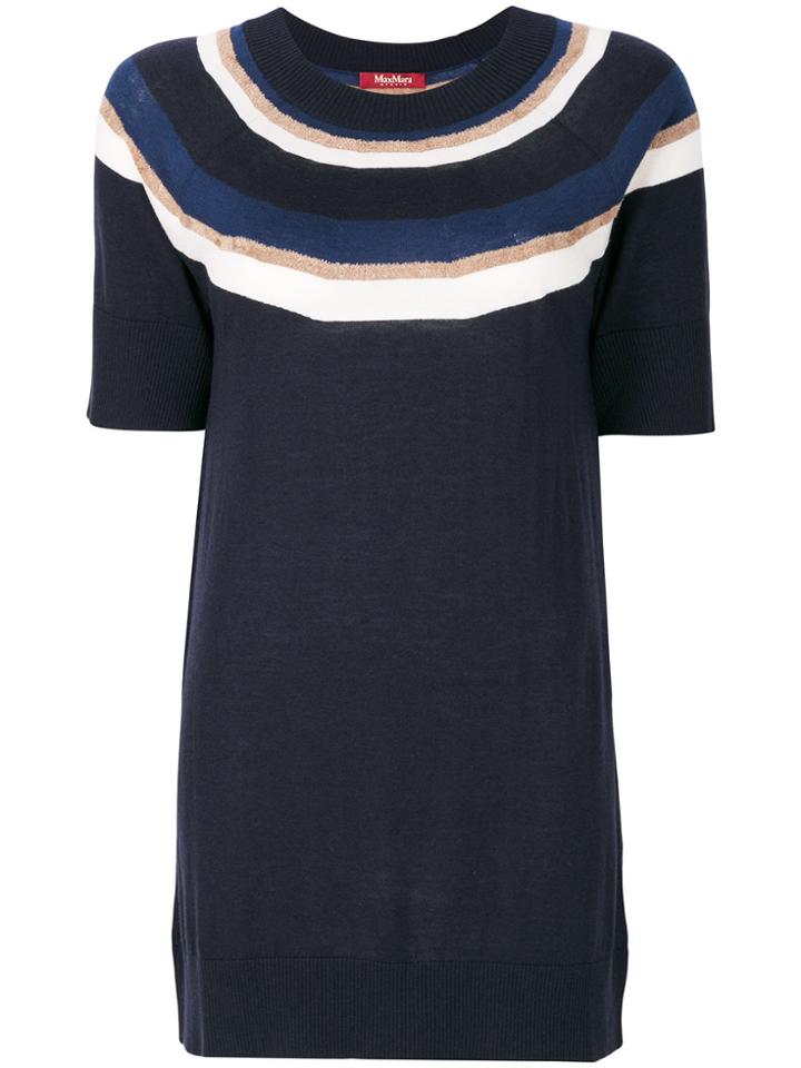 Max Mara Studio Nordica Knitted Top - Blue