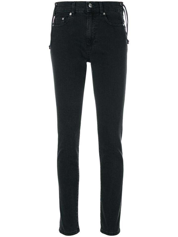 Mcq Alexander Mcqueen Lace-up Harvey Jeans - Black