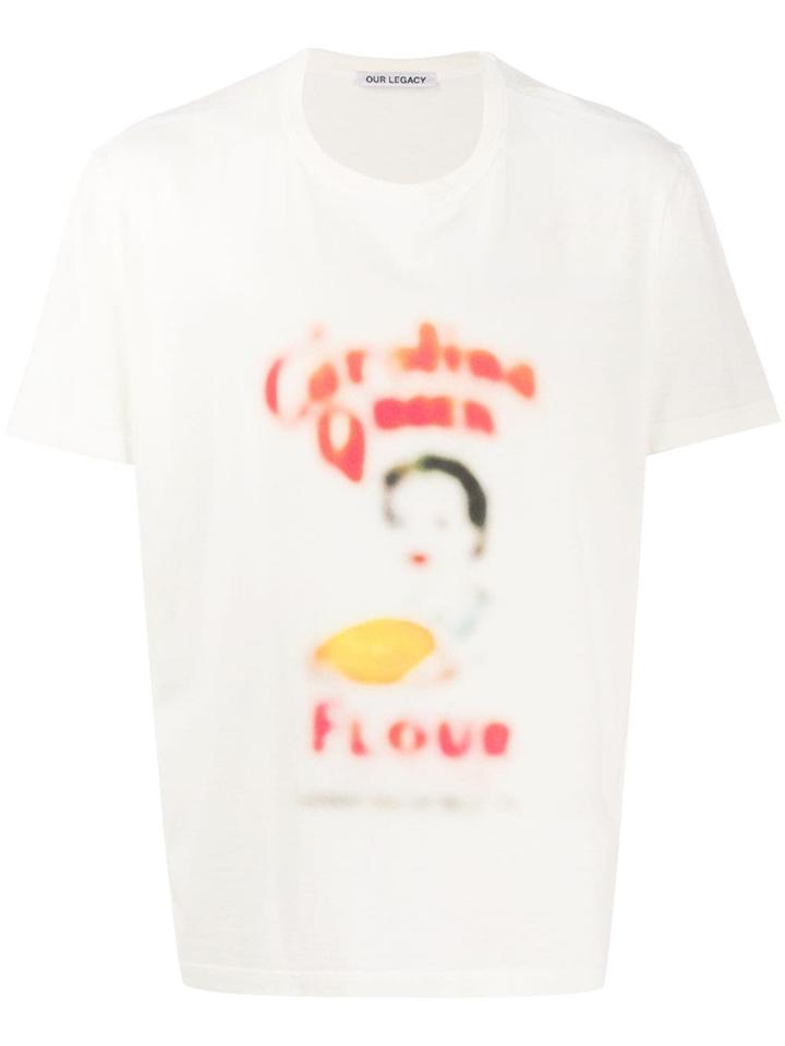 Our Legacy Blurred Print T-shirt - White
