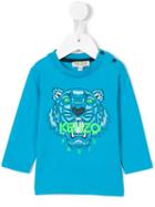 Kenzo Kids - 'tiger' T-shirt - Kids - Cotton - 12 Mth, Blue