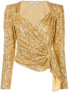 Attico Sequinned Top - Gold