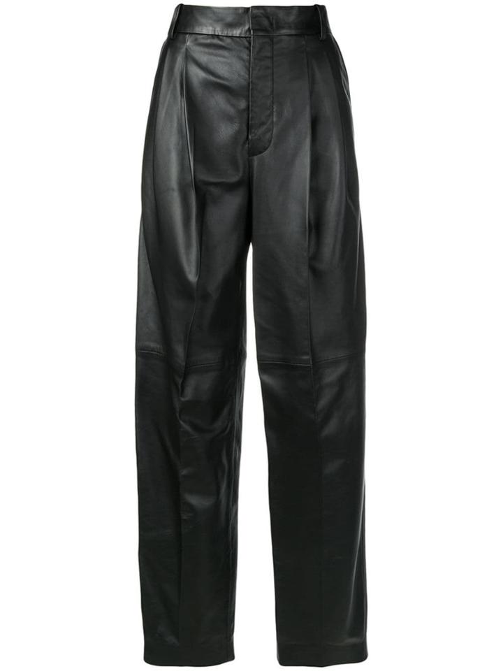 Joseph High Waisted Panel Trousers - Black