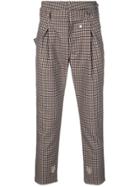 Bed J.w. Ford Check Regular Fit Trousers - Brown