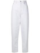 Isabel Marant Étoile High Waisted Loose Fit Jeans - White