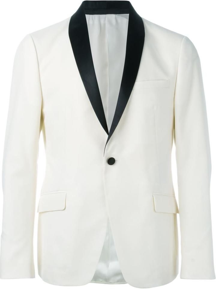 Z Zegna Shawl Collar Blazer, Men's, Size: 48, Nude/neutrals, Polyester/cupro/wool
