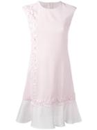 Giambattista Valli Embroidered Flared Dress, Women's, Size: 44, Pink/purple, Viscose/spandex/elastane/silk/polyester