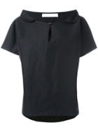 Société Anonyme - Button Top - Women - Cotton/linen/flax - One Size, Black, Cotton/linen/flax