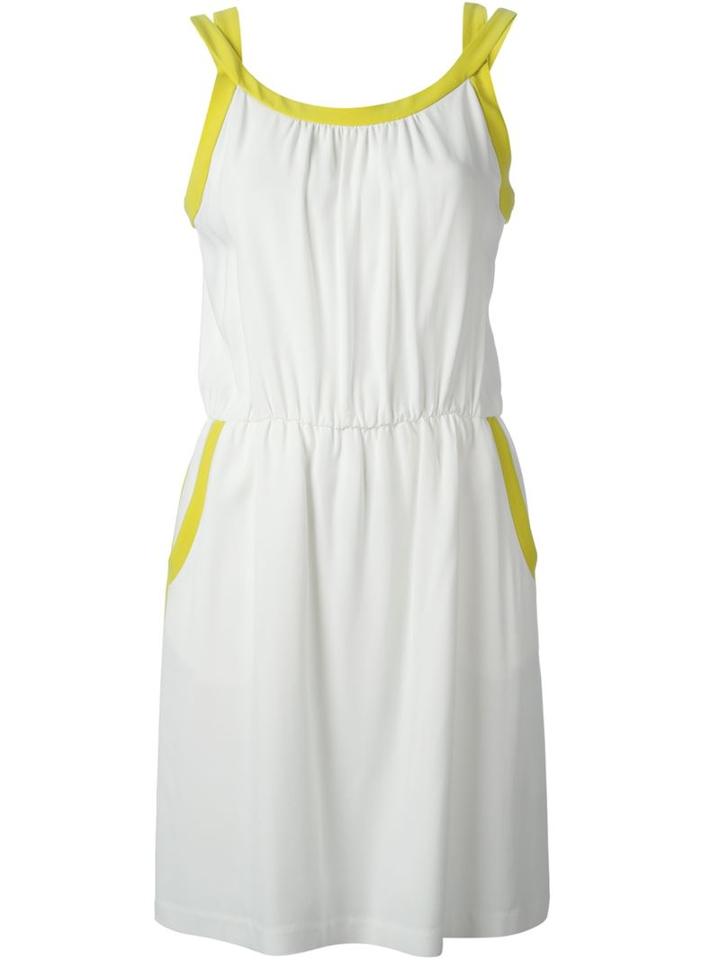 Mauro Grifoni Cinched Waist Piping Dress