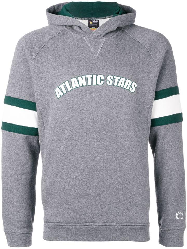 Atlantic Stars Logo Print Hoodie - Grey