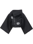Ktz Wide Sleeve Patched Jacket