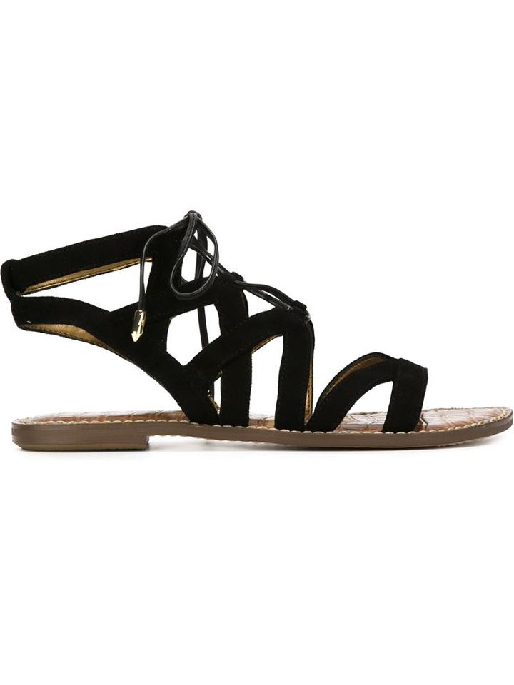 Sam Edelman Gemma Sandals, Women's, Size: 38.5, Black, Calf Leather/artificial Leather