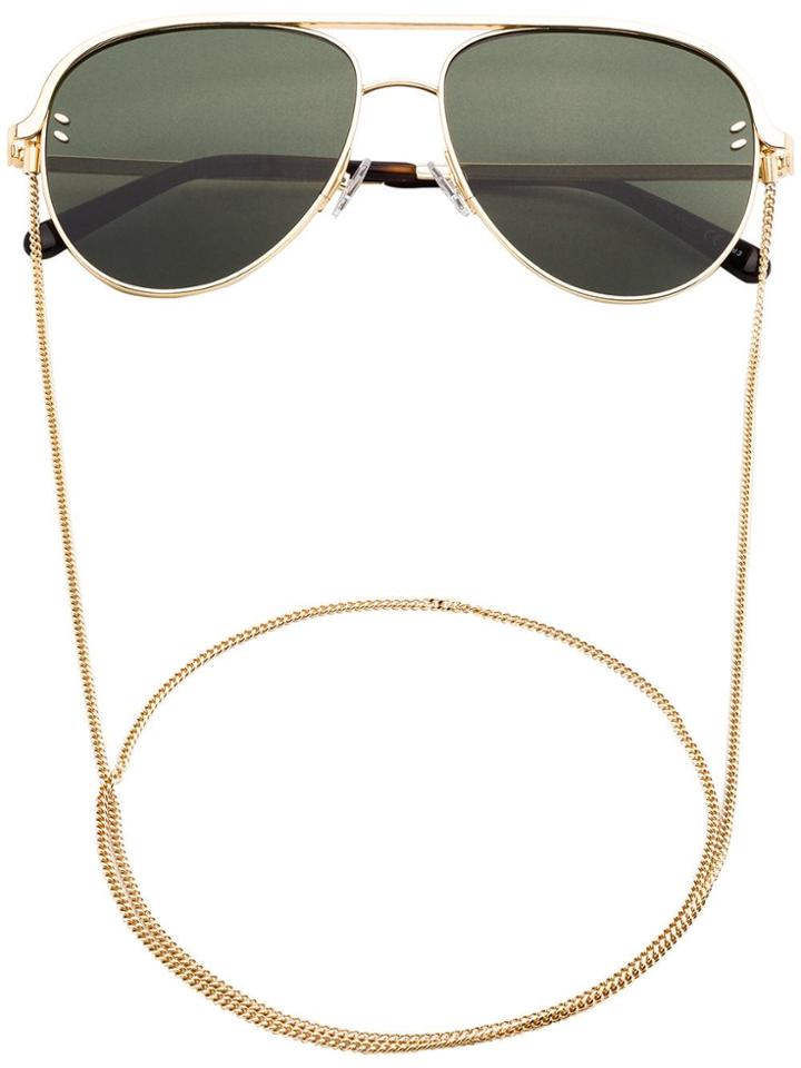 Stella Mccartney Eyewear Gold Frame Aviator Sunglasses