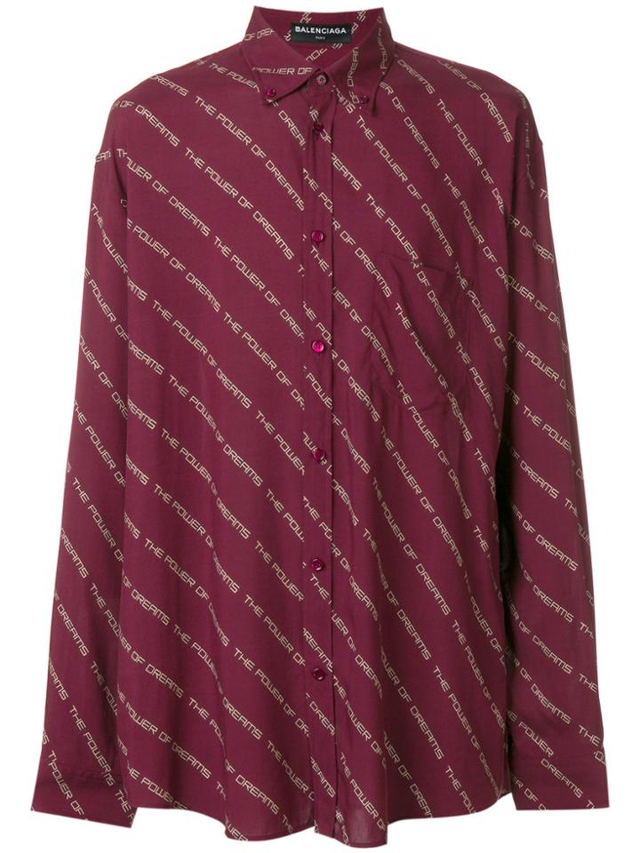 Balenciaga Printed Shirt - Pink & Purple