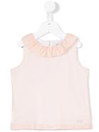 Hucklebones London - Ruffle Shell Top - Kids - Polyester - 10 Yrs, Nude/neutrals