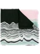 Diane Von Furstenberg 'wave Band' Pattern Scarf, Women's, Cashmere