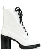 Marc Jacobs Ryder Lace Up Ankle Boots - White