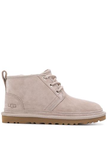 Ugg Australia Round Toe Lace Up Boots - Neutrals