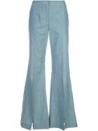 Hellessy 'raul' Split-leg Flared Jeans, Women's, Size: 4, Blue, Cotton