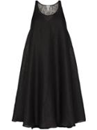Loewe Draped Shift Dress - Black