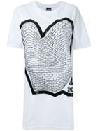 Ktz Brick Print T-shirt, Women's, Size: Medium, White, Cotton