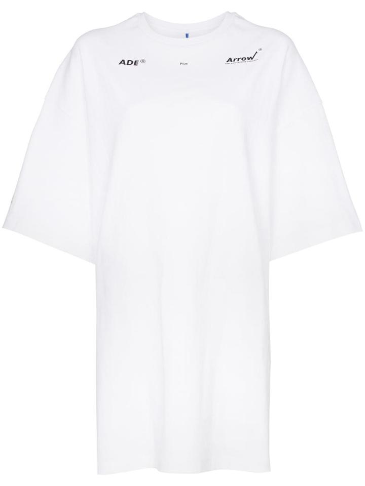 Ader Error Oversized Logo-print Cotton T-shirt - White