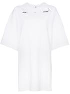 Ader Error Oversized Logo-print Cotton T-shirt - White